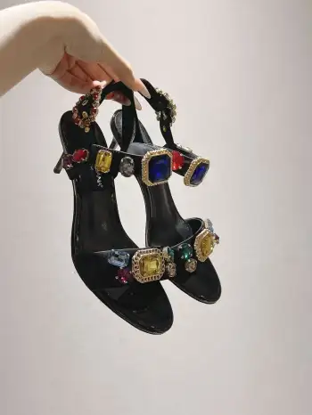 Genuine leather sole sandals women s sandals Replica Dolce Gabbana Womens Sandals and Slides
