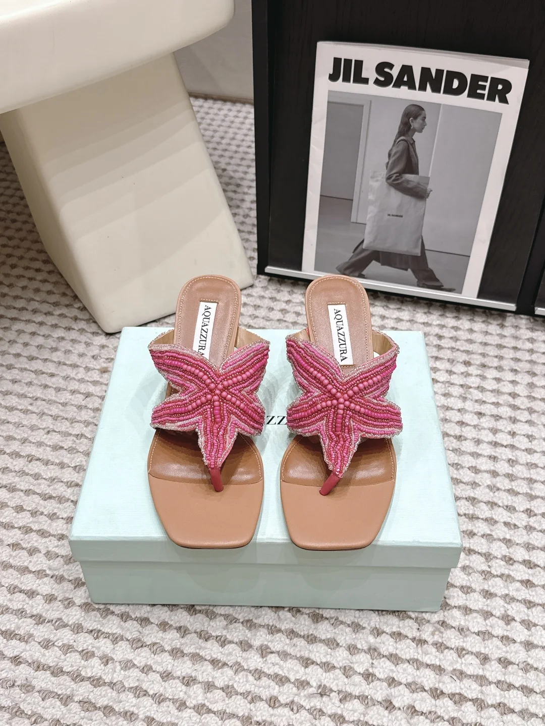 AQUAZZURA Pineapple 26s star decorative sandals women s sandals