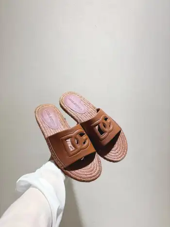Women s hemp rope bottom slippers Replica Dolce Gabbana Womens Sandals and Slides