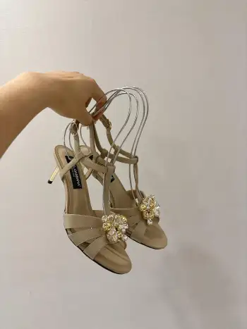 Silk fabric upper sandals Women s sandals Replica Dolce Gabbana Womens Sandals and Slides