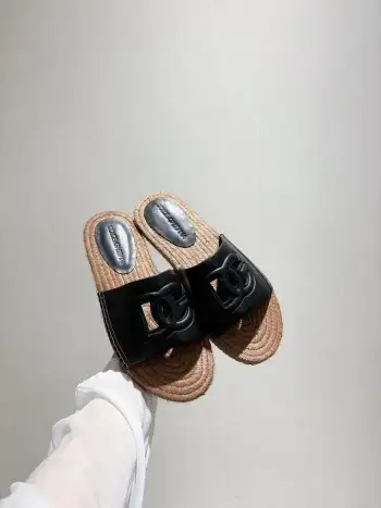 Rope-soled slippers women s sandals Replica Dolce Gabbana Womens Sandals and Slides