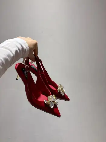 Genuine leather sole shoes women s leather shoes Replica Dolce Gabbana Womens Pumps and Heels
