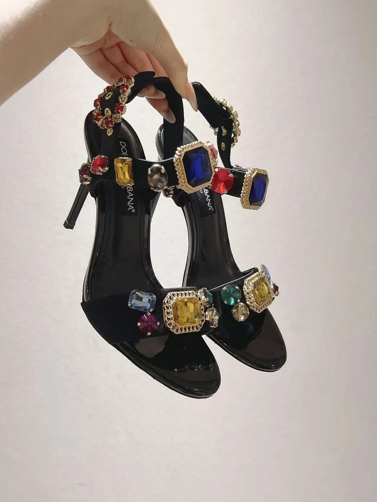 Dolce Gabbana Genuine leather sole sandals women s sandals