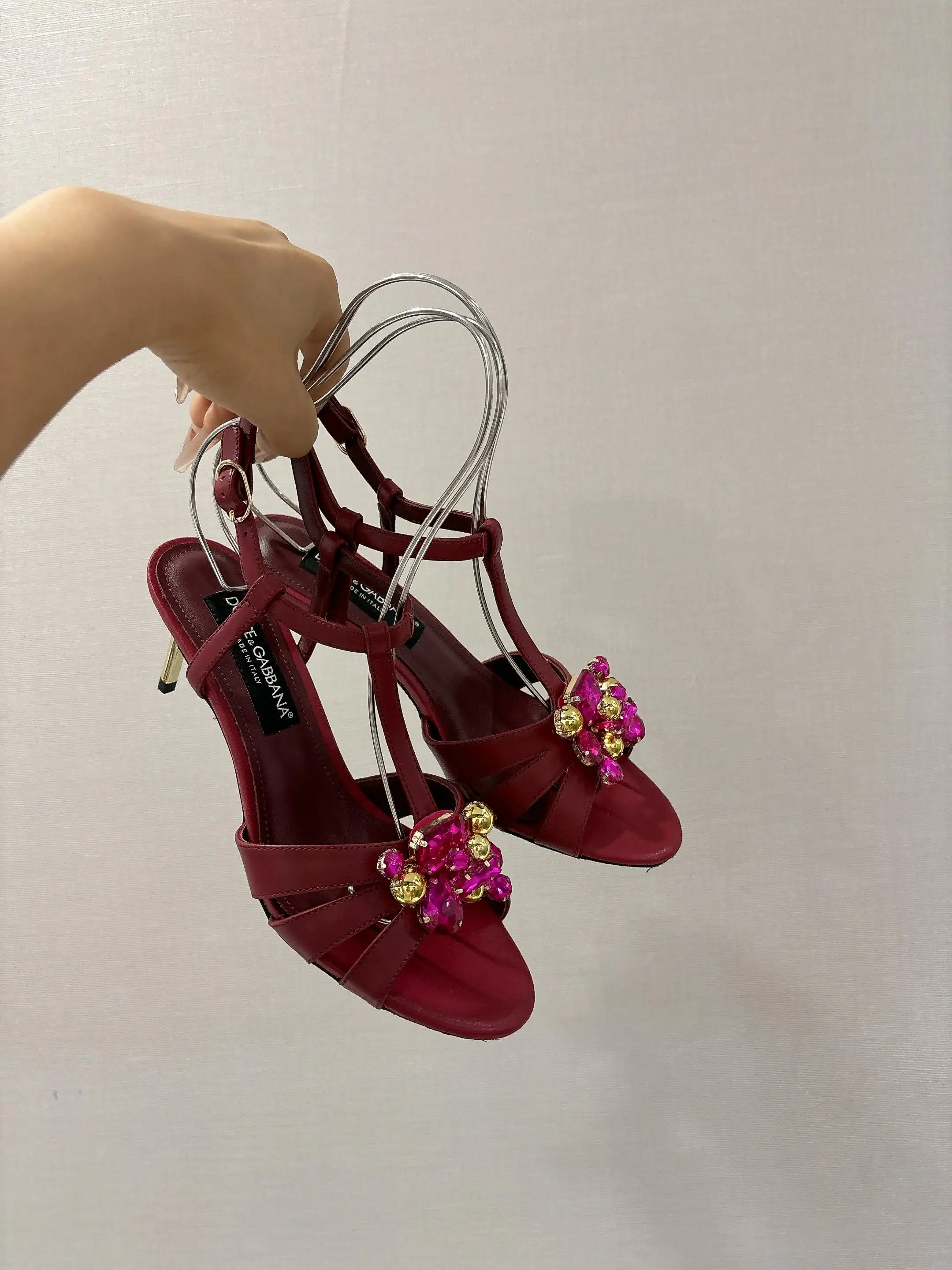 Dolce Gabbana Silk fabric upper sandals Women s sandals