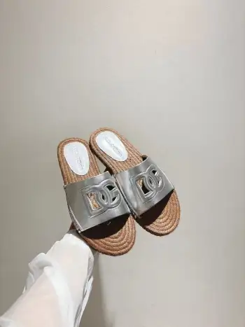 Women s hemp rope bottom slippers Replica Dolce Gabbana Womens Sandals and Slides