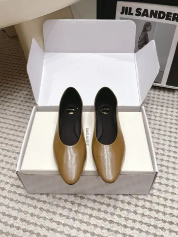 Minimalist design round-toe flat Mary Jane shoes women s flats Replica SAINT LAURENT Womens Loafers and Dress Shoes