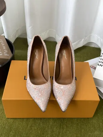 Spring Summer New Collection Rhinestone High Heels Women s Flats Replica Louis Vuitton Womens Pumps and Heels