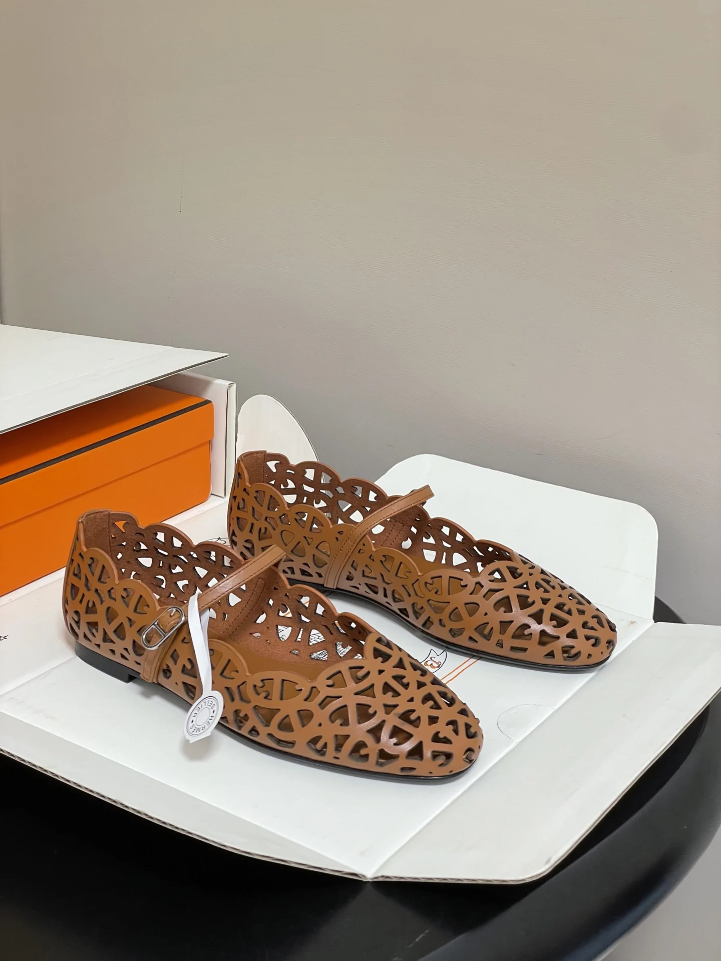 Hermes Ballet shoes Mary Jane flat shoes women s flats Hermes Ballet shoes Mary Jane flat shoes women s flats