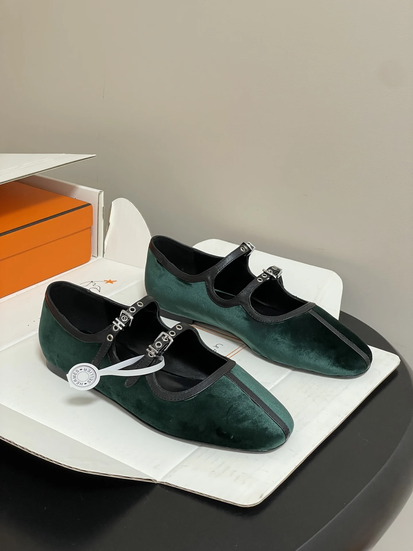 Hermes Ballet shoes Mary Jane flat shoes women s flats