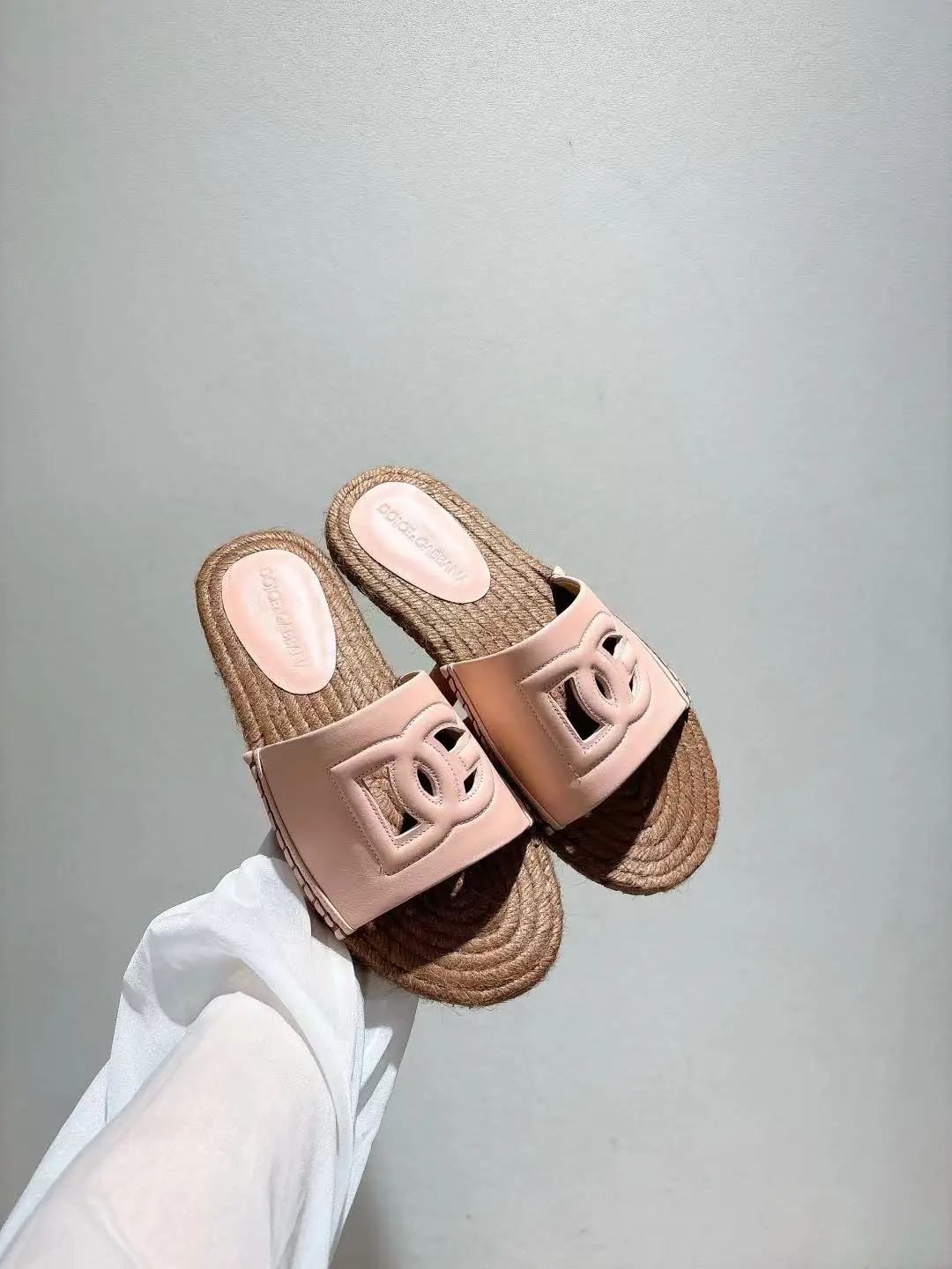 Dolce Gabbana Hemp Rope Sole Slippers Women s Sandals