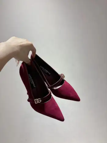 Genuine leather outsole sheepskin upper high heels women s pointed toe high heels Replica Dolce Gabbana Womens Pumps and Heels