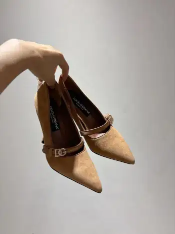 Genuine leather outsole sheepskin upper high heels women s pointed toe high heels Replica Dolce Gabbana Womens Pumps and Heels