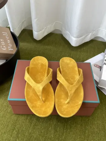 Spring and summer new款 retro old money style flip-flop sandals women s sandals Replica Loro Piana Womens Sandals and Slides