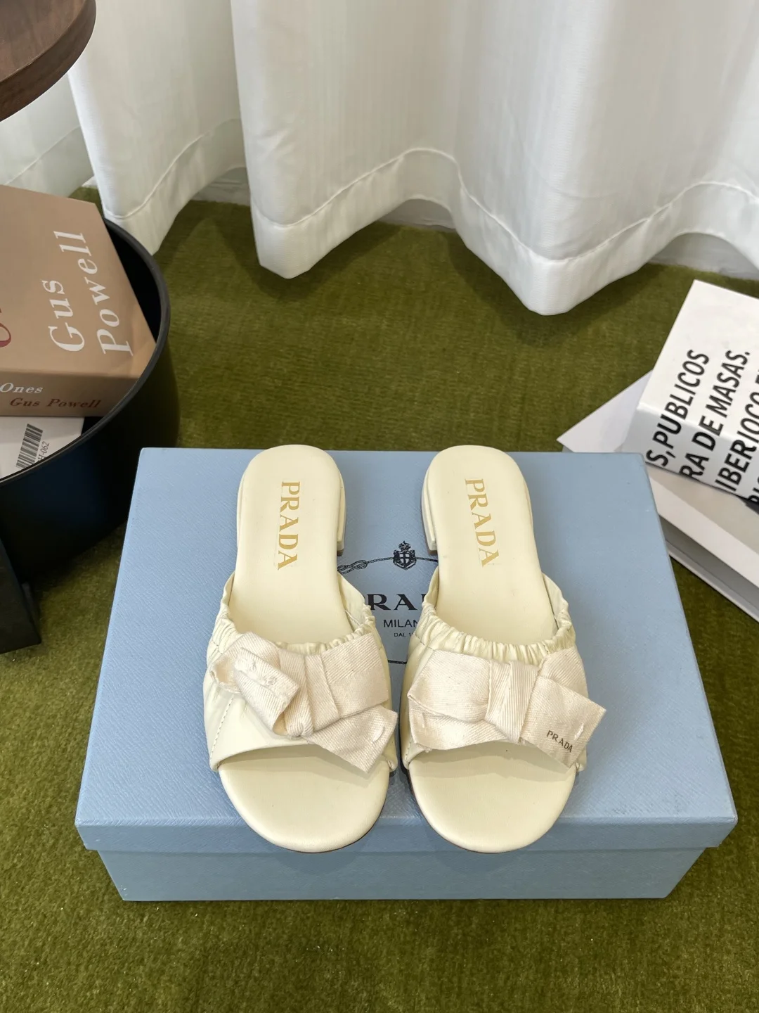 Prada New Bow Flat Slippers Women s Sandals Prada New Bow Flat Slippers Women s Sandals