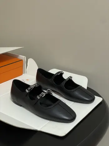 Ballet shoes Mary Jane flat shoes women s flats Replica Hermes Womens Loafers and Dress Shoes