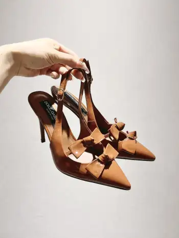 Genuine leather sole shoes women s leather shoes Replica Dolce Gabbana Womens Pumps and Heels