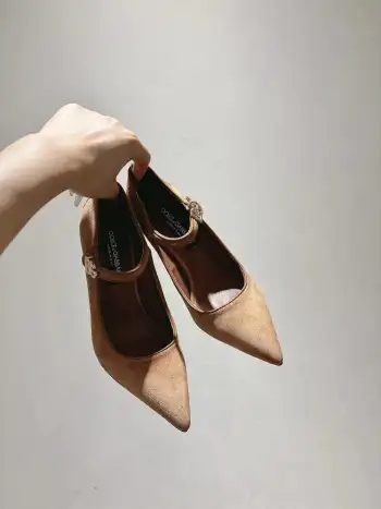 Genuine leather outsole sheepskin upper high heels women s pointed toe high heels Replica Dolce Gabbana Womens Pumps and Heels