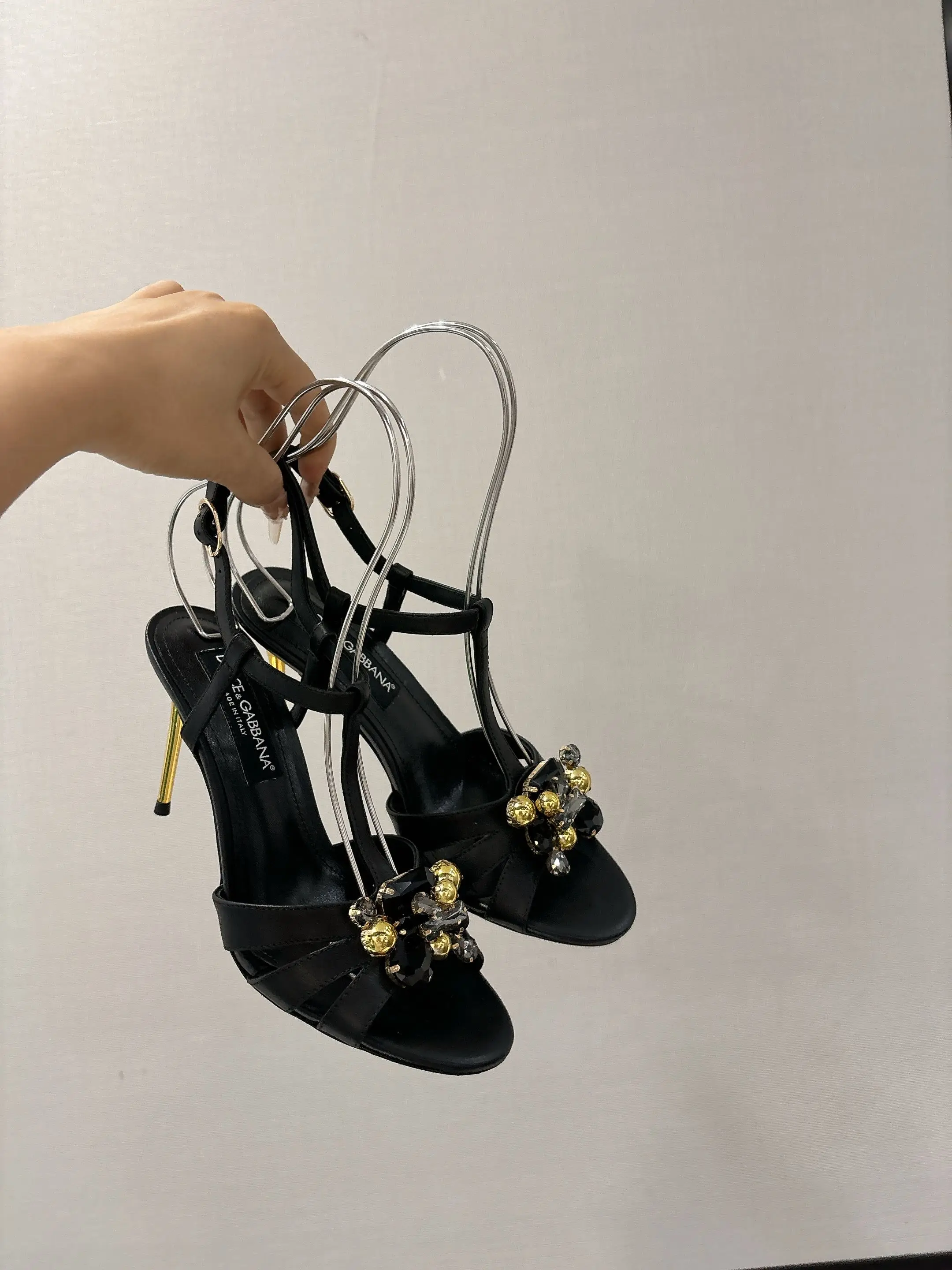Dolce Gabbana Silk fabric upper sandals Women s sandals