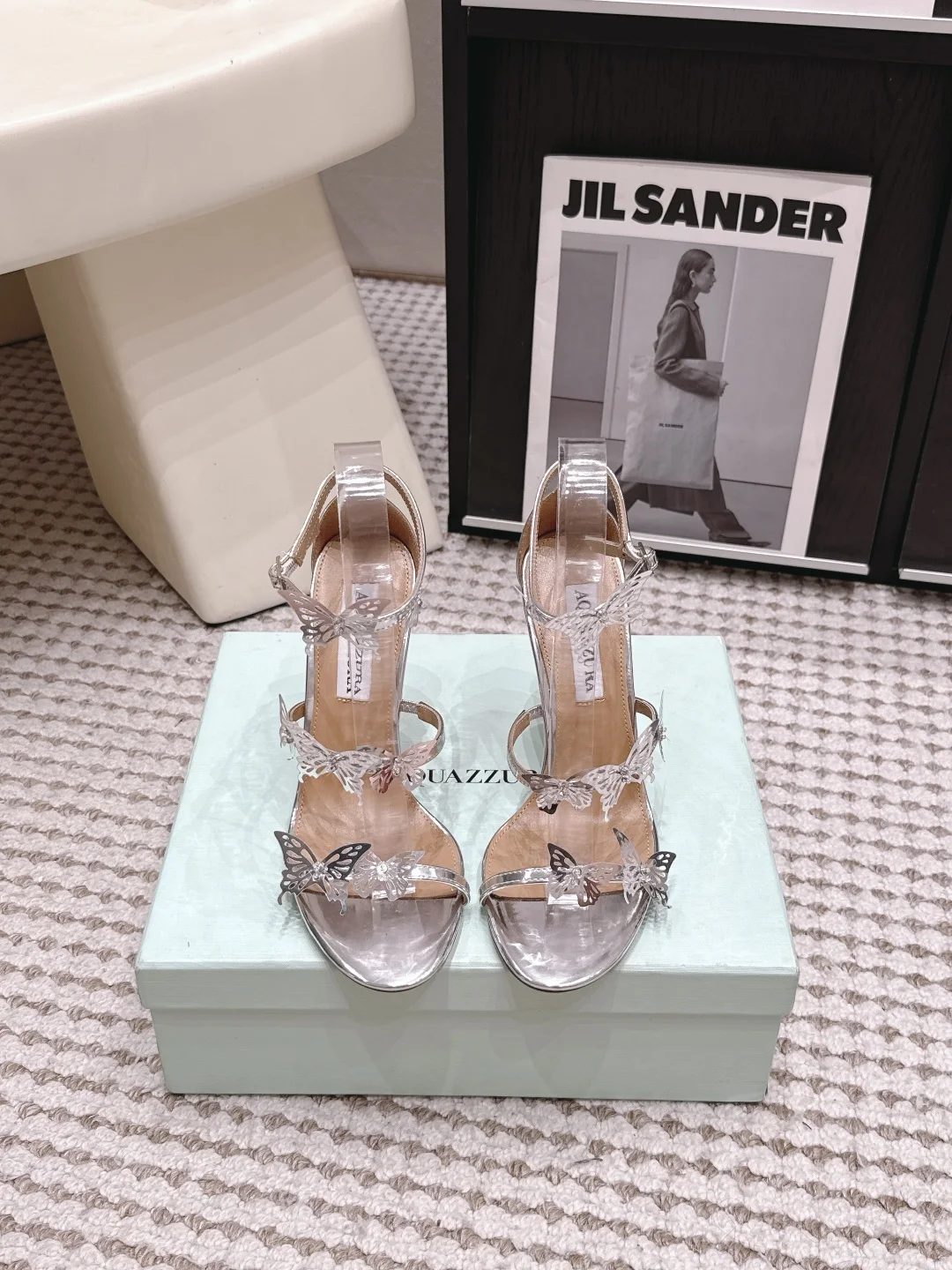 AQUAZZURA Butterfly high-heeled sandals women s sandals