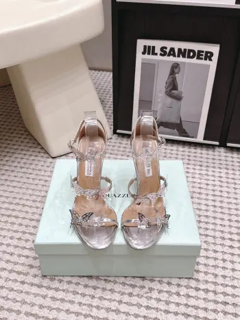 Butterfly high-heeled sandals women s sandals Replica AQUAZZURA Womens Sandals and Slides