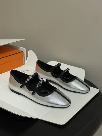 Ballet shoes Mary Jane flat shoes women s flats Replica Hermes Womens Loafers and Dress Shoes