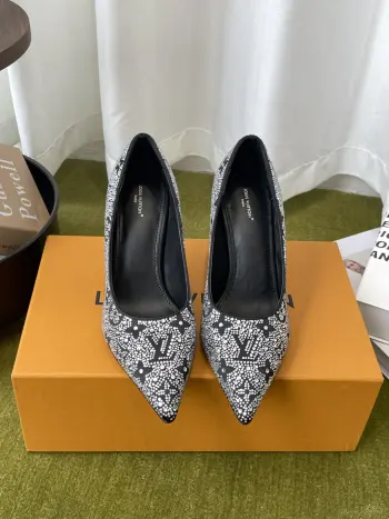 Spring Summer New Collection Rhinestone High Heels Women s Flats Replica Louis Vuitton Womens Pumps and Heels