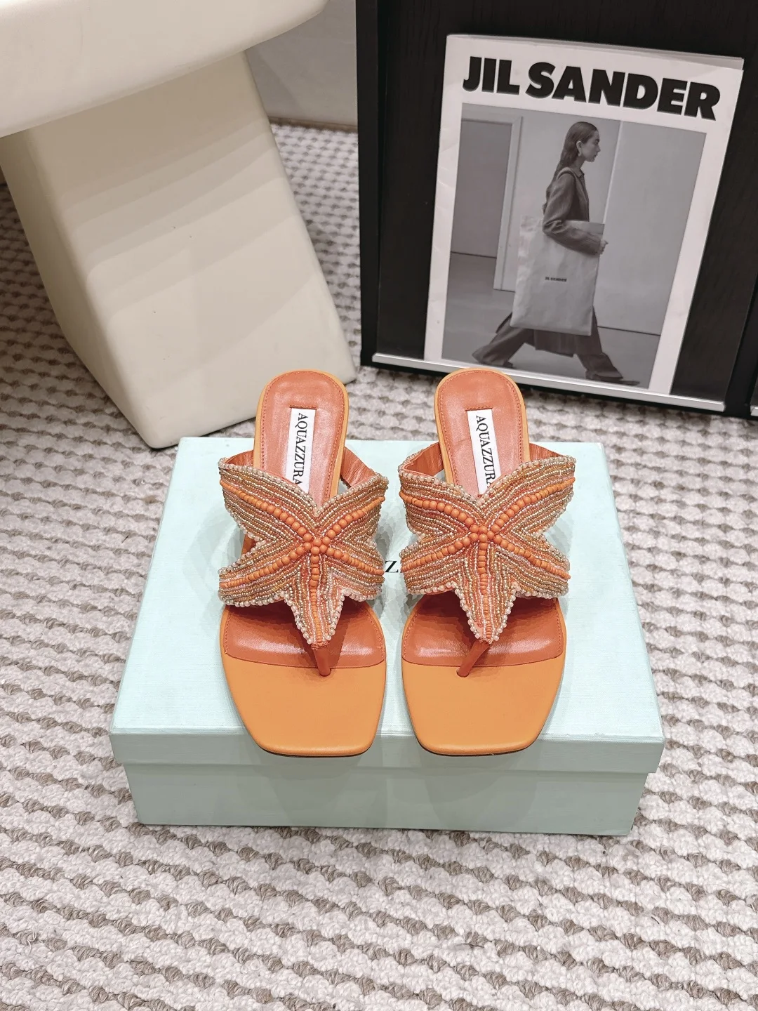 AQUAZZURA Pineapple 26s star decoration sandals women s sandals