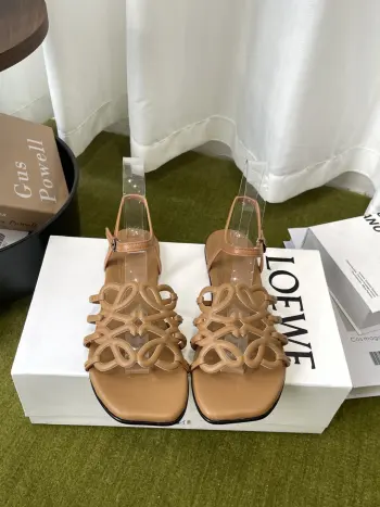 New Retro Style Beach Sandals Women s Sandals Replica Loewe Womens Sandals and Slides