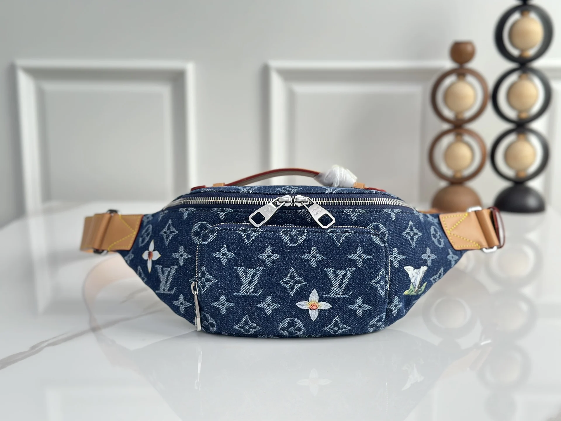 Louis Vuitton M27640 Blue Denim Waist Bag