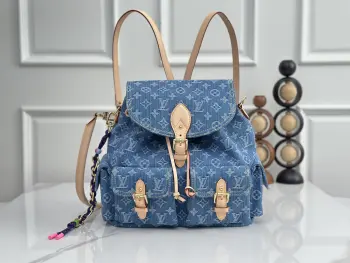 M27330 Denim Backpack Backpack Replica Louis Vuitton backpacks