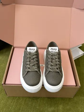 Spring and summer new mesh biscuit thick-soled shoes women s casual shoes Replica MIU MIU Womens Casual and Sneakers
