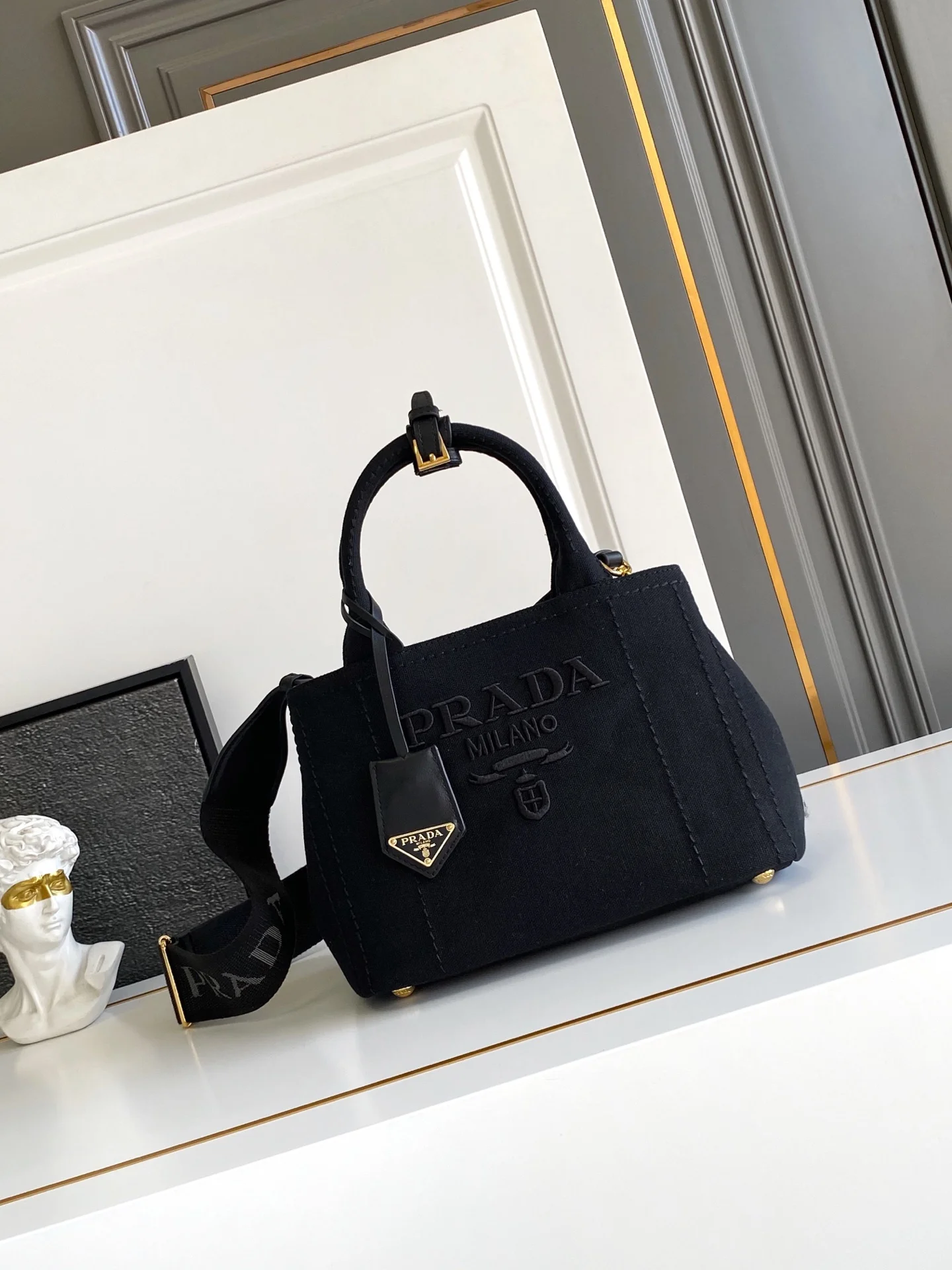 Prada 1BG464 Linen Canvas Gardener Bag Women s Crossbody Bag Prada 1BG464 Linen Canvas Gardener Bag Women s Crossbody Bag