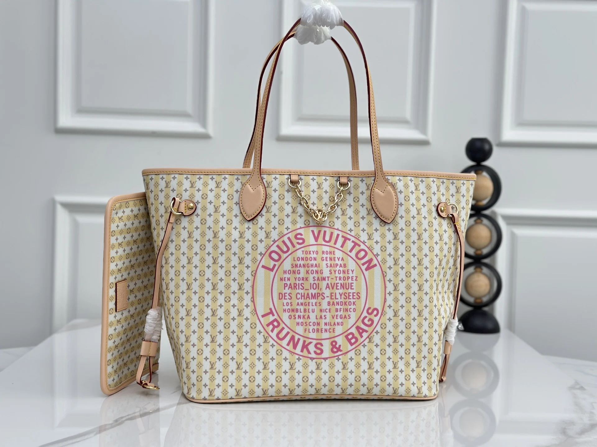 Louis Vuitton M28457 Cotton Woven Shopping Bag Women s Shoulder Bag Louis Vuitton M28457 Cotton Woven Shopping Bag Women s Shoulder Bag
