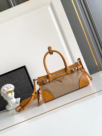 1BA486 Linen Mini Messenger Bag Women s Crossbody Bag Replica Prada womens bags