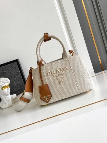 1BA038 Linen Canvas Gardener Bag Women s Crossbody Bag Replica Prada womens bags