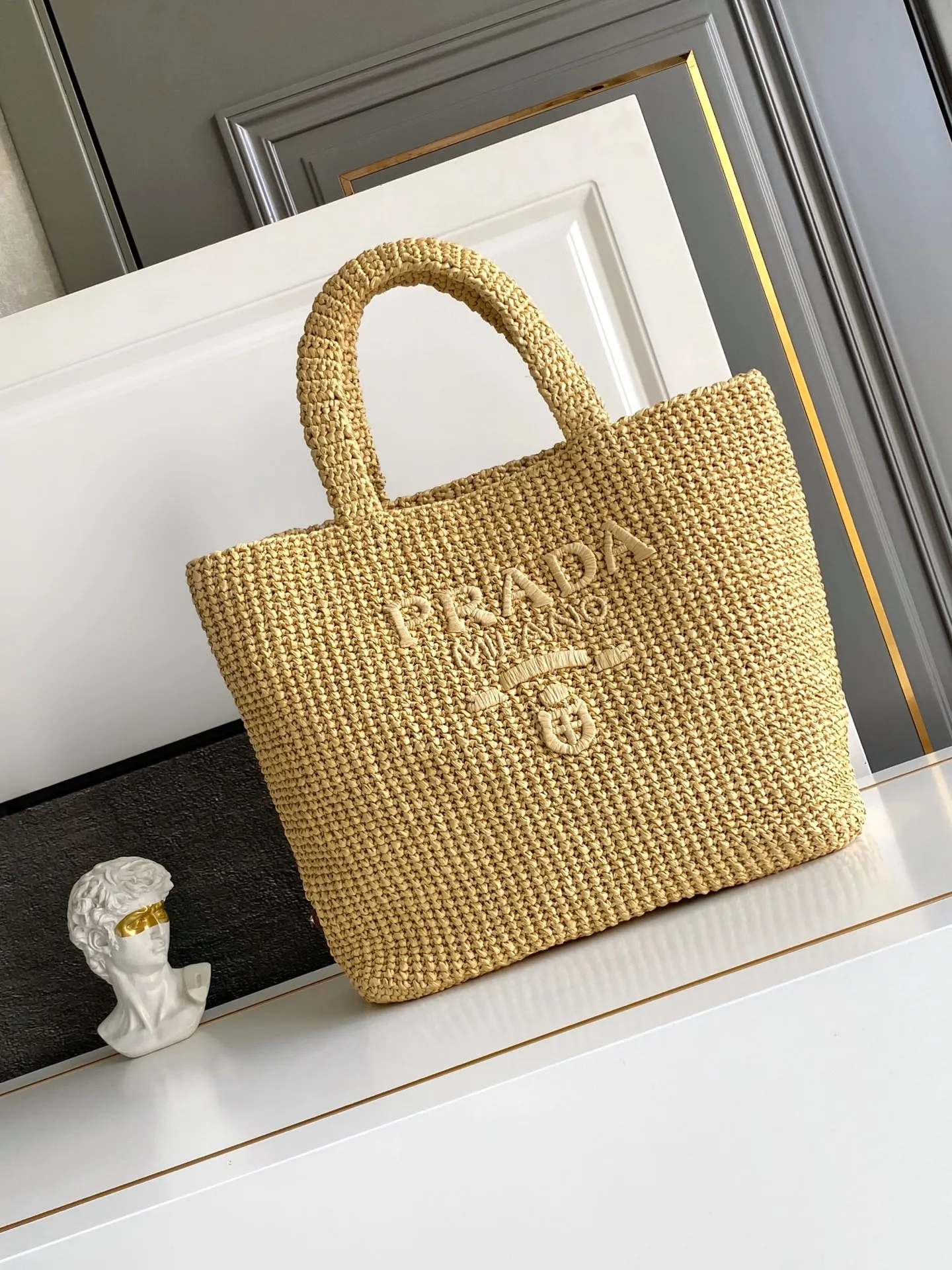 Prada 1BG392 Woven Tote Bag Women s Handbag Prada 1BG392 Woven Tote Bag Women s Handbag