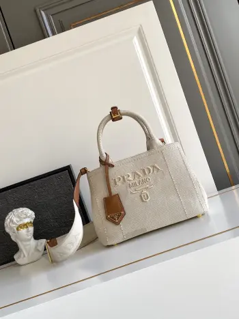1BG464 Linen Canvas Gardener Bag Women s Crossbody Bag Replica Prada womens bags
