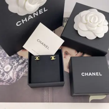 216826 Fragrant Mini Gold Thick C Earrings Replica Chanel Earrings
