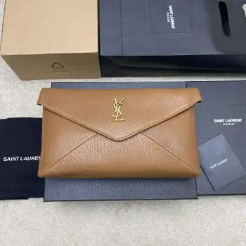 769307 Large Envelope Clutch Women s Clutch Replica SAINT LAURENT womens bags