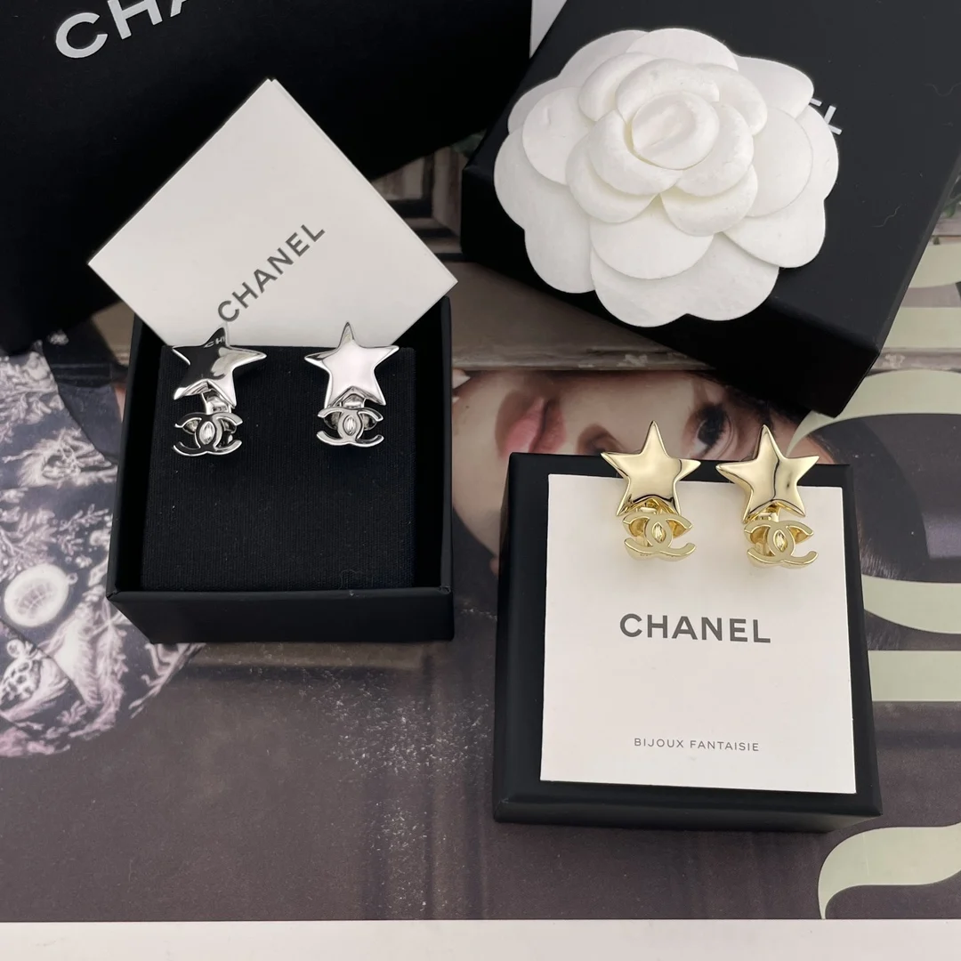 Chanel 216854 Xiangxing C Two-in-One Earrings Chanel 216854 Xiangxing C Two-in-One Earrings