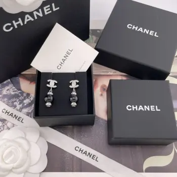 216834 Fragrant Small Double C Lantern Sleeve Earrings Replica Chanel Earrings