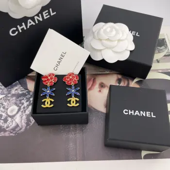 216845 Xiang Hong Lan Huang Hua Hua C Earrings Earrings Replica Chanel Earrings