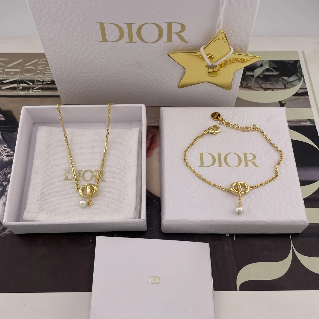 Dior 216819 tassel bead bracelet/necklace bracelet and necklace set Dior 216819 tassel bead bracelet/necklace bracelet and necklace set