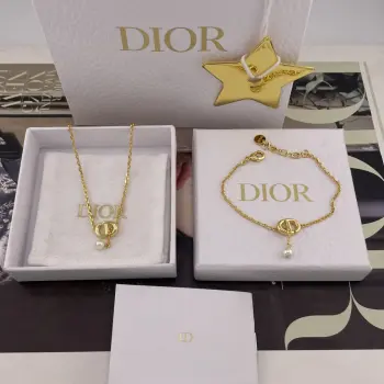 216819 tassel bead bracelet/necklace bracelet and necklace set Replica Dior Necklaces
