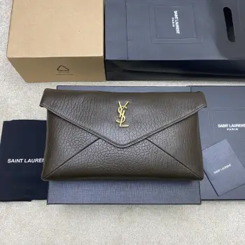 769307 Large Envelope Clutch Women s Clutch Bag Replica SAINT LAURENT womens bags