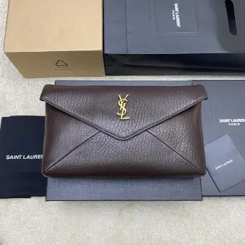 769307 Large Envelope Clutch Women s Clutch Replica SAINT LAURENT womens bags
