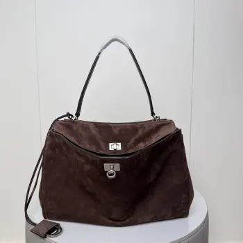 188056 Suede Oversized Bag Women s Shoulder Bag Replica Balenciaga womens bags
