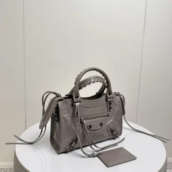 188108 Pleated Leather New Motorcycle Bag Women s Crossbody Bag Replica Balenciaga womens bags