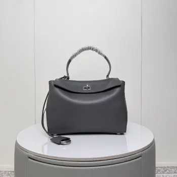 188008 oil wax leather large silhouette bag women s crossbody bag Replica Balenciaga womens bags