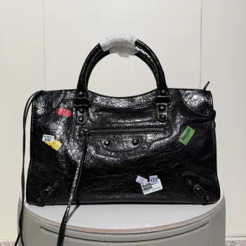 188089 Pleated Leather New Motorcycle Bag Women s Crossbody Bag Replica Balenciaga womens bags